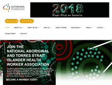 Tablet Screenshot of natsihwa.org.au